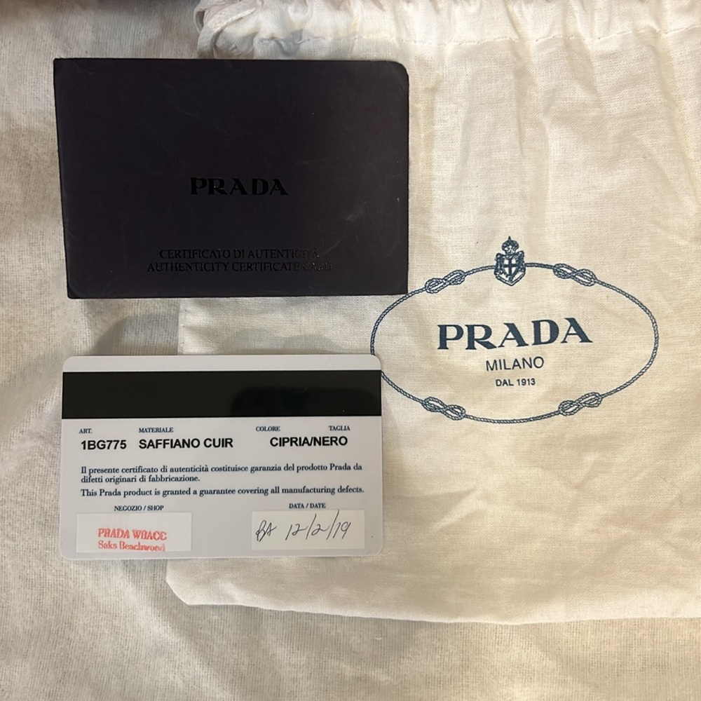 Small Prada Saffiano Double Bag - Picture 12 of 16